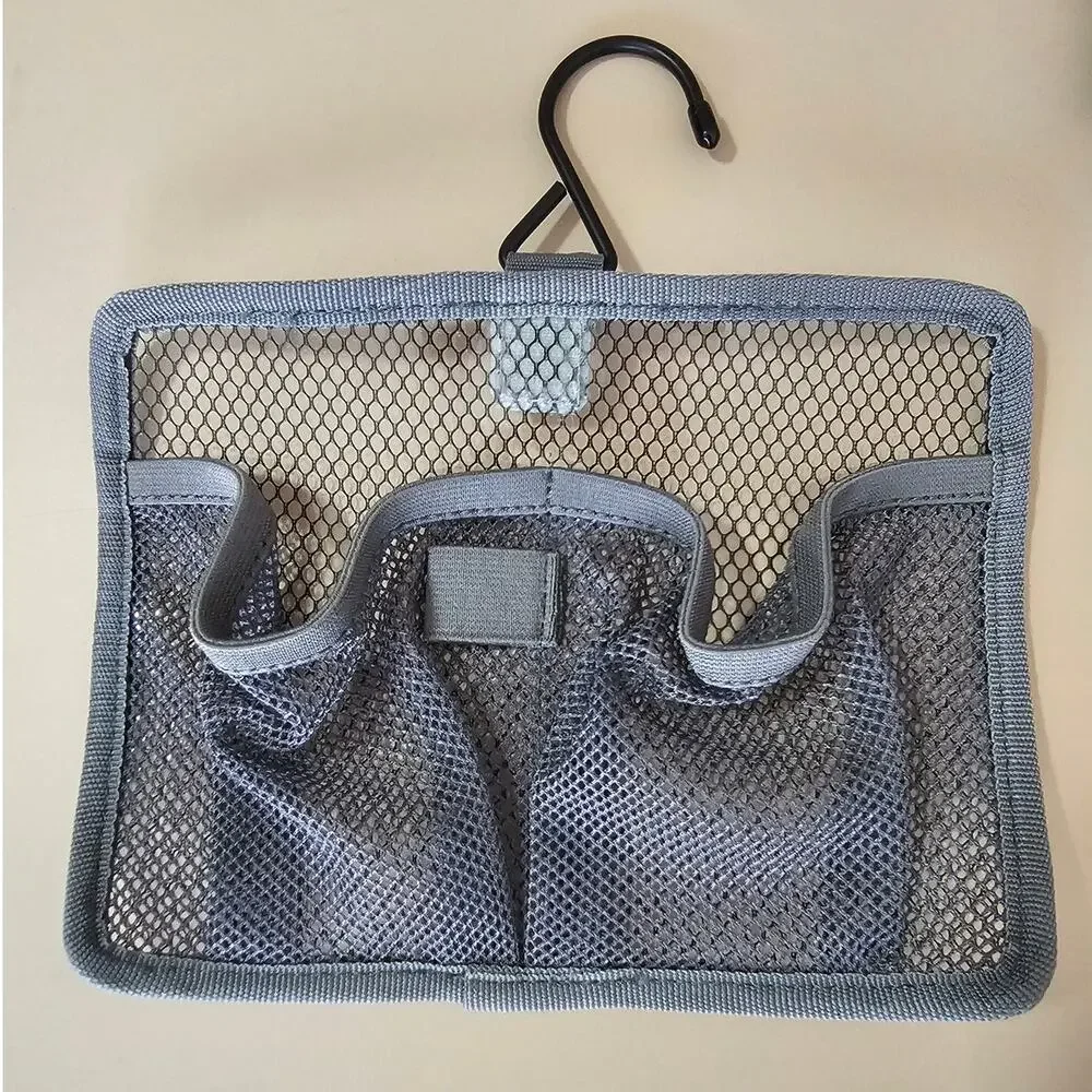 Mint Lands' End Blue Organizer Hanging Toiletry Cosmetic Makeup Travel Bag